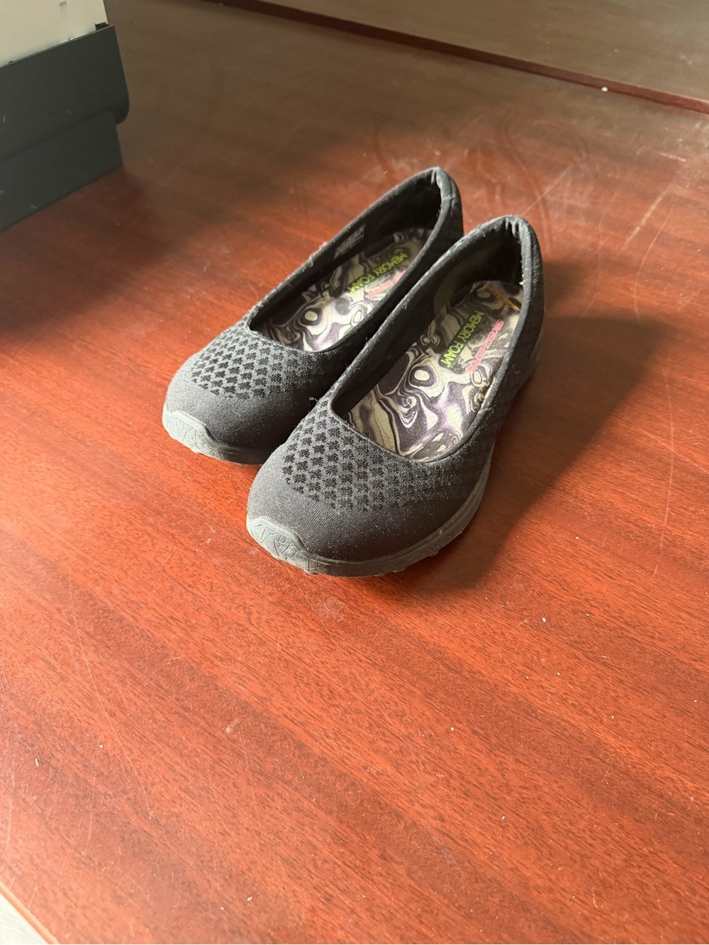 Comfort Knit Slip-On Women’s Flats - Black